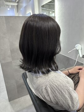 セカンド 鴨江店(2COND) 透明感カラー×ブラックグレー