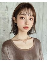 オンク 新宿(onk)&nbsp;黒髪/グレーベージュ/レイヤーロング/前髪パーマ[新宿駅]