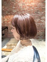オーガニック アトリエ 大宮(organic+atelier)&nbsp;40代50代似合わせ◎切りっぱなしボブ×ひし形シルエット