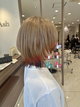 ブロンドカラーに狐カラー！