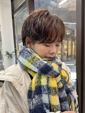 ミィ 表参道(mee.) 似合わせカット ショートパーマ パーマ ハンサムショート