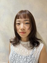 アオ(AO。)&nbsp;透明感カラー/レイヤーカット/デザインカット/顔まわりカット