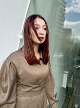 トンネルヘアー(Tunnel hair) チェリーレッド