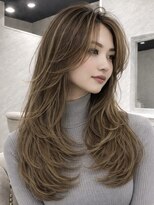 アンベル(ANBEL)&nbsp;ブリーチハイライト髪質改善ダブルカラーレイヤーカット