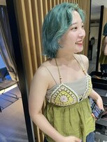 エッセンス(THE ESSENCE)&nbsp;turquois切りっぱなしボブエアリーロング美髪ピンクブラウン