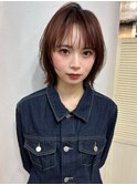 >>くびれボブ 似合わせカット 春カラー