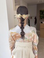 リル 新浜店(LiL)&nbsp;袴編みおろしアレンジ葭本26