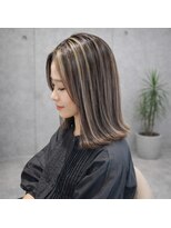 ザ サード プレイス トーキョー ギンザ(THE THIRD PLACE TOKYO GINZA)&nbsp;銀座 コントラストハイライト ミディアムボブ