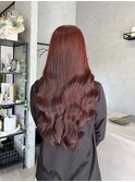 上品なチェリーレッド