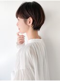 【yuka】ダークフォギーベージュシンプル丸みショート
