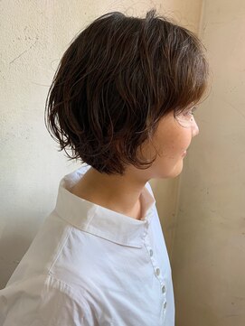 フェイスデコ アヴェダ セカンド(FACE DECO AVEDA/2nd) くせ毛風パーマふんわりショートボブ