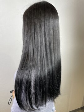 ウェグ 難波(WEG) WEG 道頓堀 艶髪/ダークトーンカラー/髪質改善/ブルーブラック