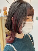 【cuzKLUB】インナーカラーワインレッド×クラゲヘア【池袋】