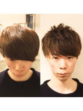 オレンチメンズヘアー(ORENCHI MEN'S HAIR) 束感マッシュショートヘア