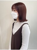 【MIO】ピンクベージュ×ボブ外ハネ