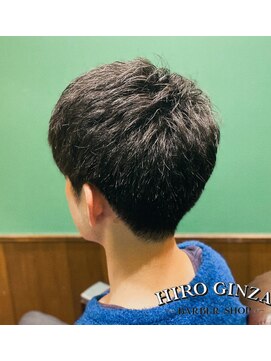 ヒロギンザバーバーショップ 丸の内店(HIRO GINZA BARBER SHOP) 清潔感◎！短髪かきあげナチュラルスタイル