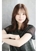 ヘアーアンドスマイル バル(hair&smile Baru) シースルーバングの韓国風エギョモリスタイル