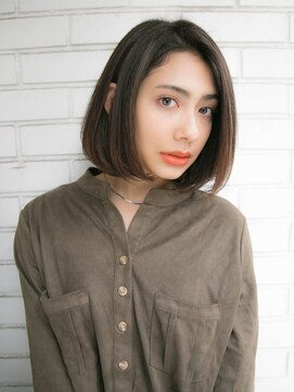 ルティア(Lutia) 重ためボブ　簡単セット　ダークブラウン