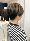 福山人気10代20代30代コントラストハンサムショート骨格補正