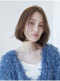 20代30代大人かわいい小顔くびれレイヤーカット韓国レイヤーボブ