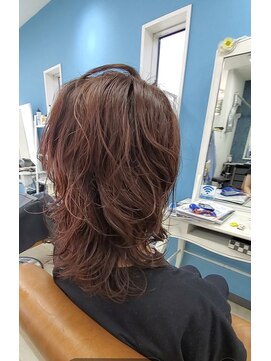 アジュール 倉敷店(Azule) Azule/艶カラー/ボルドーレッド