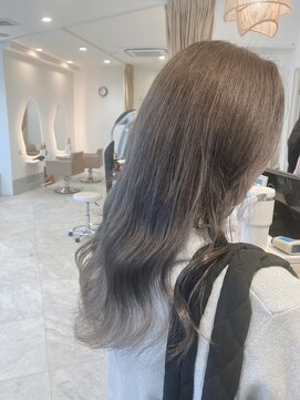 カムバイネオリーブ 溝の口店(Cam by neolive) グレージュ くすみブルー カール