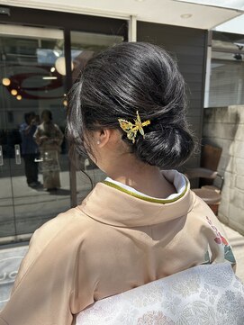 ラック 津田沼(LUCK) シニヨンヘアダブルカラーインナーカラーケアブリーチ