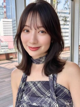 バイオレットジェム(Violet`jem) ミディアムレイヤーカット大人くびれヘアミディアムボブRI-71