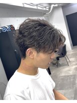 無造作フェザーパーマ