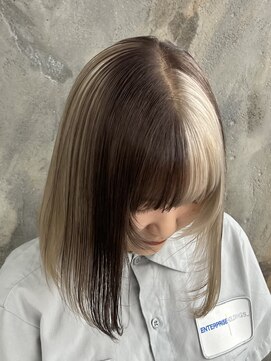 モニカ 栄店(MONIQA) white beige×brown color