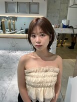 ロンドルピナス 小倉(Lond Lupinus)&nbsp;ミディアムヘア暗めカラー/デザインカラー/フェイスフレーミング