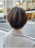 ショートボブスタイル　イノアカラー