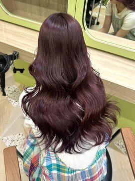 イオエ 西梅田(ioe) ブリーチなしカラー/髪質改善/ミルクティーベージュ/小顔へア