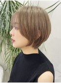 福岡で叶う/オリーブグレー/小顔に見えるヘア/ココアベージュ