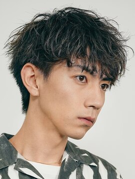 デプト(DEPT.) ツイストスパイラルパーマメンズマッシュシャドウパーマ佐賀眉毛