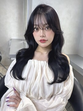 ユーフォリア 池袋東口駅前店(Euphoria) ラベンダーグレージュ 暗髪カラー 韓国ヘア くびれヘア レイヤー