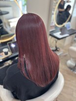 アーチバイケンジ(arch by kenje)&nbsp;レッドカラー/ロングヘア/平塚美容室/ブリーチカラー