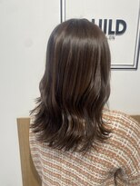 ギルド 東久留米店(GUILD)&nbsp;艶ブラウン×動きのあるミディアム