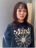 顔周りレイヤー×ピンクバイオレット