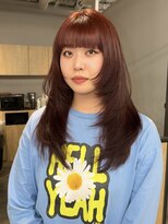 リベロ 柏(Libero)&nbsp;レイヤーカット／ブリーチなしレッドブラウン