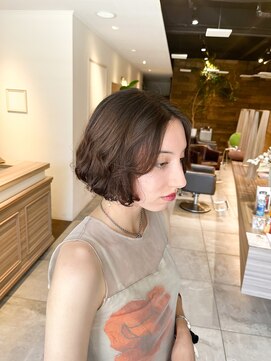 ヘアースタジオ エフ(Hair studio f) ボブ/チョコブラウン/小顔カット