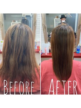 ビタミン vitaminne美容室 セミロングストレート