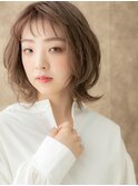 オン眉/グレージュブラウン/スモーキーグレージュ/顔周りカットe