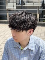 ノイセルヘアー(Noisyle Men's hair) リバースセンターパート/ニュアンスパーマ/ダウンバング/大阪◎