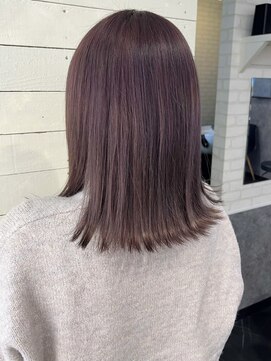 ルノン フィージュ(LUNON fieju) 黒髪クラゲヘアーオリーブグレー小顔ココアベージュ