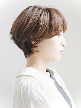 インセプション 銀座(INCEPTION) 切りっぱなしショート・ボブ/絶壁解消/前髪なし/40代/30代/丸顔