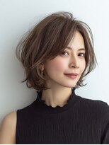 Heart's美人設計と白髪ぼかし専門店 青山表参道店 脱白髪染め/ショートヘア【ハーツ】&nbsp;白髪ぼかし脱白髪染め似合わせショートボブ40代50代60代