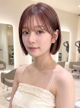 グルグル 札幌大通(GULGUL)&nbsp;札幌大通/ミディアム/顔周り/レイヤーカット/ブリーチなしカラー
