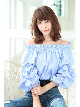 ヘアケアサロン シェーン(hair care salon Schon) 毛先の動きが軽やかな大人可愛いミディアムスタイル
