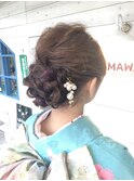 和装アップスタイル インナーカラー